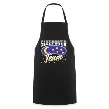 Nuit d’équipe douce - Tablier de cuisine - noir - Devant - AI Model Male 185 dark (185cm)