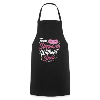 Soirée pyjama d’équipe sans sommeil Sweet Party Stay - Tablier de cuisine - noir - Devant - AI Model Male 185 dark (185cm)