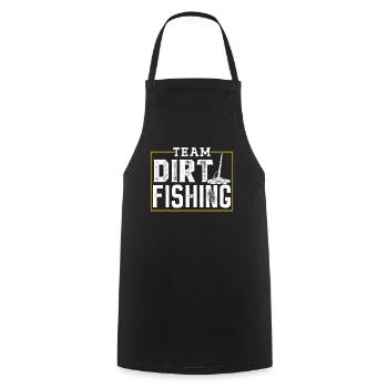 Équipe Dirt Fishing Détection de métaux Détection de métaux - Tablier de cuisine - noir - Devant - AI Model Male 185 dark (185cm)