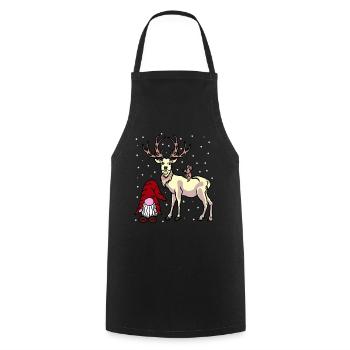Nicholas Xmas Christmas Fantasy Christmas Child - Cooking Apron - black - Front - AI Model Male 185 dark (185cm)