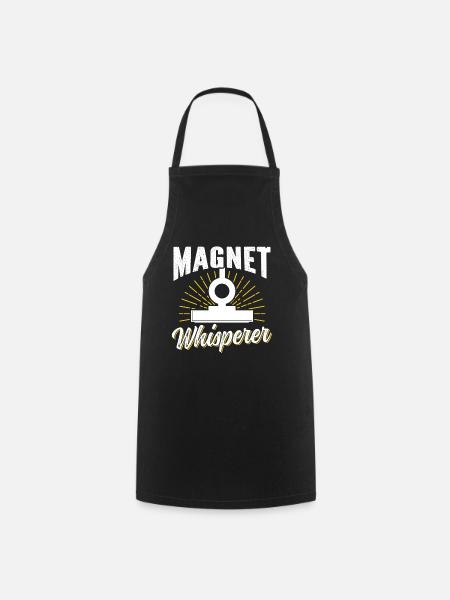 Magnet Whisperer Magnet Fisherman Magnet Fishing - Tablier de cuisine - noir