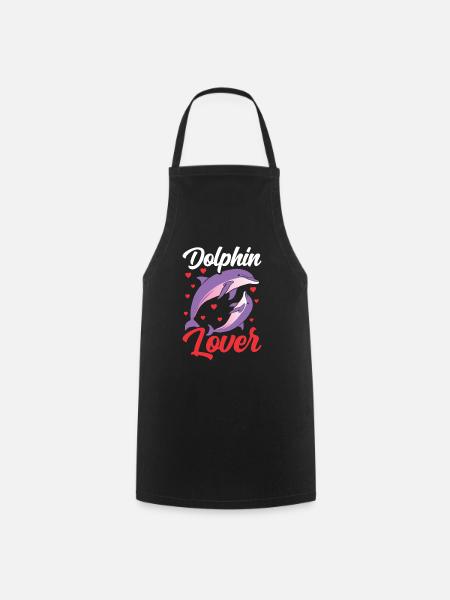 Delfin Liebhaber Delphine Delfine Delphin - Kochschürze - Schwarz