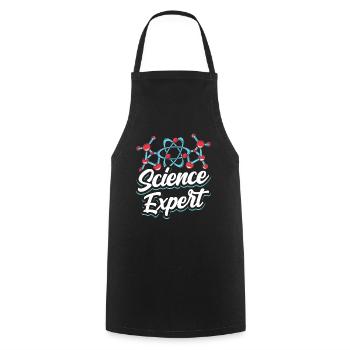 Scientific Expert Science Science - Cooking Apron - black - Front - AI Model Male 185 dark (185cm)
