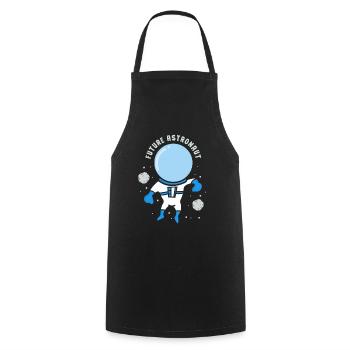 Future Astronaut Astronomy Space Rocket - Cooking Apron - black - Front - AI Model Male 185 dark (185cm)