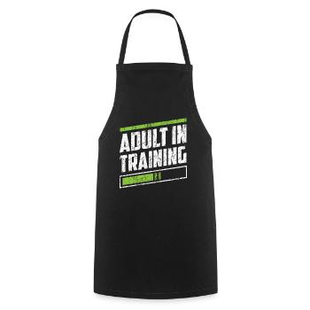 Adult In Education Adult Birthday - Cooking Apron - black - Front - AI Model Male 185 dark (185cm)