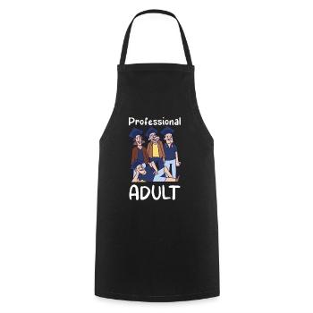 Diplômé professionnel adulte diplômé - Tablier de cuisine - noir - Devant - AI Model Male 185 dark (185cm)