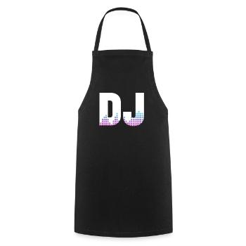 DJ Auftritt Auflegen - Kochschürze - Schwarz - Vorne - AI Model Male 185 dark (185cm)