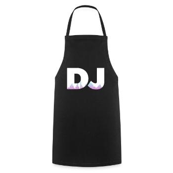 DJ Auftritt Auflegen - Kochschürze - Schwarz - Vorne - AI Model Male 185 dark (185cm)
