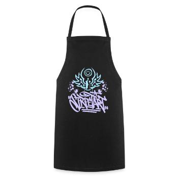 Street Art, Urban Graffiti, Graffiti Grunge - Cooking Apron - black - Front - AI Model Male 185 dark (185cm)