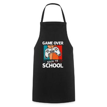 Game Over School - Cooking Apron - black - Front - AI Model Male 185 dark (185cm)