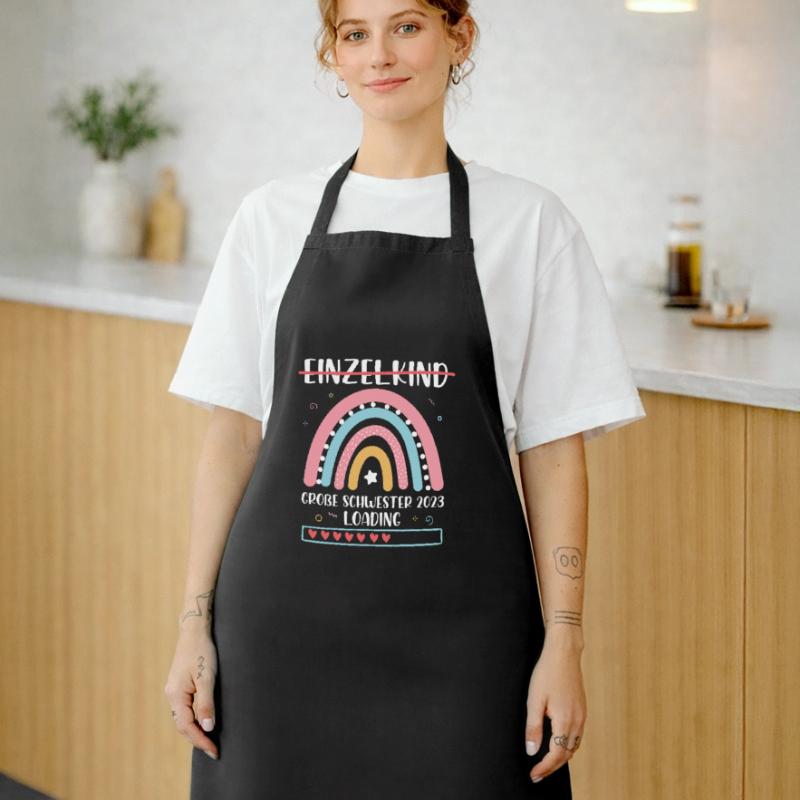 Große Schwester 2023 Loading Einzelkind Regenbogen Kochschürze