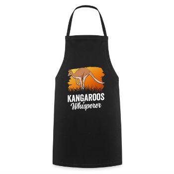 Kangaroo Whisperer Kangaroo Kangaroo Animal - Cooking Apron - black - Front - AI Model Male 185 dark (185cm)