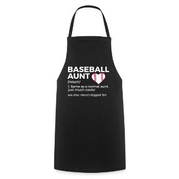 Baseball Für Baseballspieler - Kochschürze - Schwarz - Vorne - AI Model Male 185 dark (185cm)
