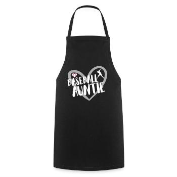 Baseball for Baseball Players - Cooking Apron - black - Front - AI Model Male 185 dark (185cm)
