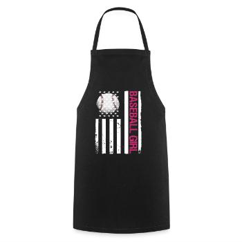 Baseball pour les joueurs de baseball - Tablier de cuisine - noir - Devant - AI Model Male 185 dark (185cm)