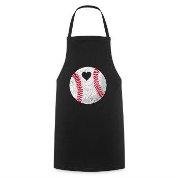 Baseball Für Baseballspieler - Kochschürze - Schwarz - Vorne - AI Model Male 185 dark (185cm)