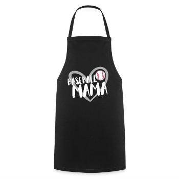 Baseball for Baseball Players - Cooking Apron - black - Front - AI Model Male 185 dark (185cm)