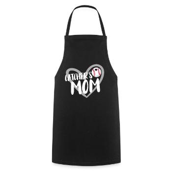Baseball for Baseball Players - Cooking Apron - black - Front - AI Model Male 185 dark (185cm)
