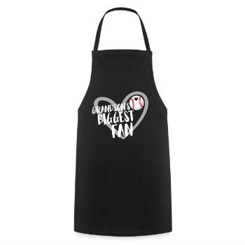 Baseball for Baseball Players - Cooking Apron - black - Front - AI Model Male 185 dark (185cm)