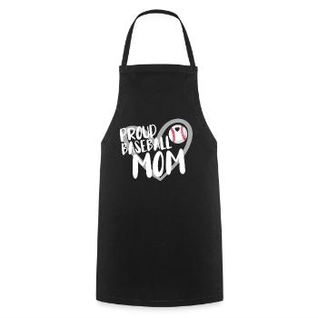 Baseball for Baseball Players - Cooking Apron - black - Front - AI Model Male 185 dark (185cm)
