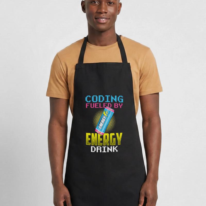 Programming with Energydrinks Coder Coding Code Cooking Apron