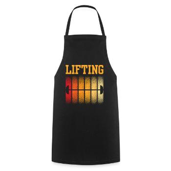 Lifting Workout Weightlifting Weightlifting Gym - Cooking Apron - black - Front - AI Model Male 185 dark (185cm)