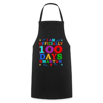 100th Day Smarter 100 Days Of School - Cooking Apron - black - Front - AI Model Male 185 dark (185cm)