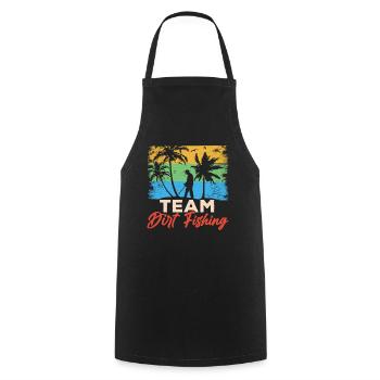 Équipe Dirt Fishing Détection de métaux Détection de métaux - Tablier de cuisine - noir - Devant - AI Model Male 185 dark (185cm)