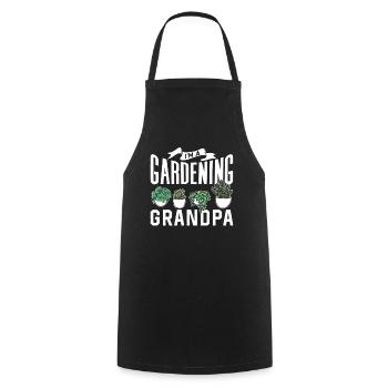 Je suis un jardinier grand-père jardinage - Tablier de cuisine - noir - Devant - AI Model Male 185 dark (185cm)