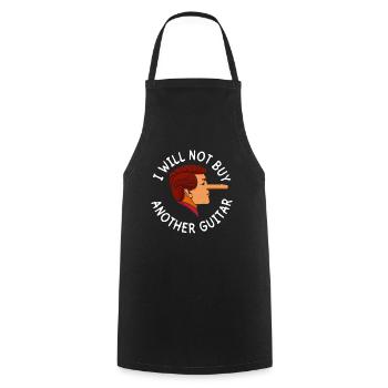 I won't buy another guitar - Electric Guitar - Cooking Apron - black - Front - AI Model Male 185 dark (185cm)