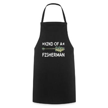 Kind Of A Fisherman - bassiste - Tablier de cuisine - noir - Devant - AI Model Male 185 dark (185cm)