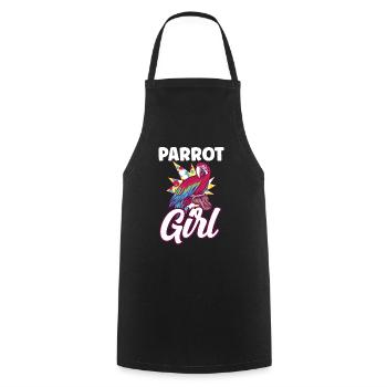 Perroquet Fille Mignon Animal Perroquets Pet - Tablier de cuisine - noir - Devant - AI Model Male 185 dark (185cm)