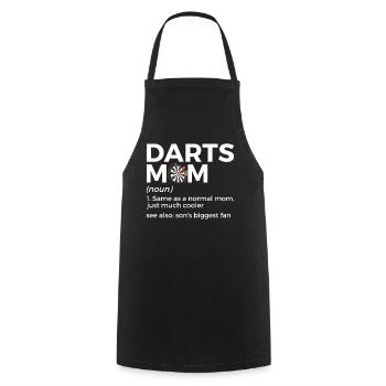 Darts Player Darts - Cooking Apron - black - Front - AI Model Male 185 dark (185cm)