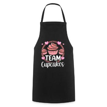 Team Cupcakes Lovers Cupcake Food Sweet - Cooking Apron - black - Front - AI Model Male 185 dark (185cm)