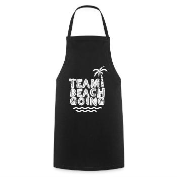 Team Beachgoing Strand Strandgänger Strandurlaub - Kochschürze - Schwarz - Vorne - AI Model Male 185 dark (185cm)