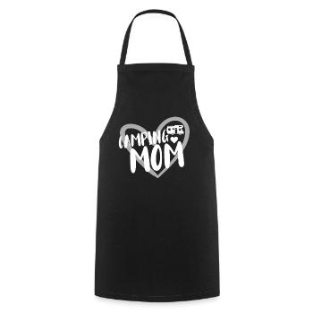 Camping Camping Camping-car - Tablier de cuisine - noir - Devant - AI Model Male 185 dark (185cm)