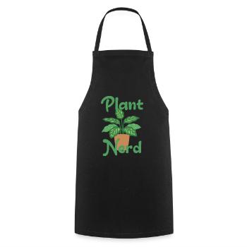 Plant Nerd Plant Flower - Tablier de cuisine - noir - Devant - AI Model Male 185 dark (185cm)