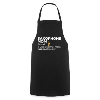 Musiciens de saxophone Musique de cuivres - Tablier de cuisine - noir - Devant - AI Model Male 185 dark (185cm)