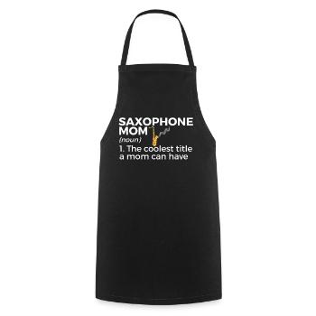 Saxophone musicians Brass music - Cooking Apron - black - Front - AI Model Male 185 dark (185cm)