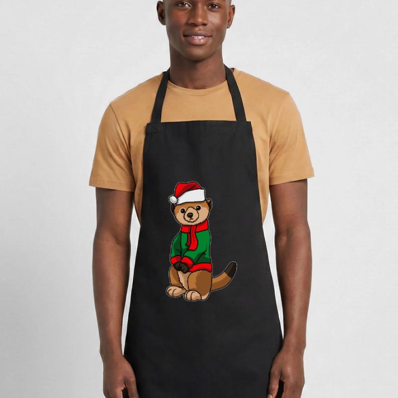 Suricates avec pull de Noël Tablier de cuisine