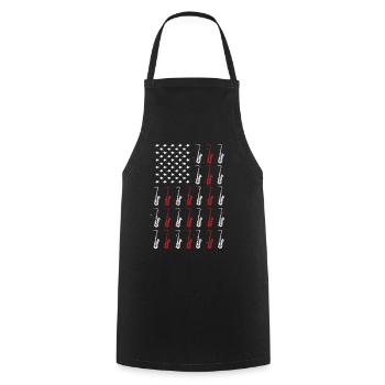 Musiciens de saxophone Musique de cuivres - Tablier de cuisine - noir - Devant - AI Model Male 185 dark (185cm)