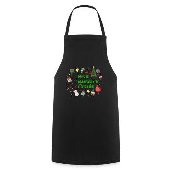 Sympa coquin j’ai essayé - Tablier de cuisine - noir - Devant - AI Model Male 185 dark (185cm)