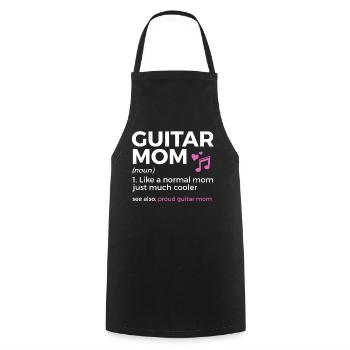 Musicien de guitare Musique de cuivres - Tablier de cuisine - noir - Devant - AI Model Male 185 dark (185cm)