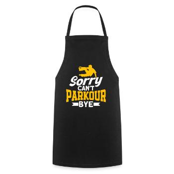 Parkour Gift Freerunning Parkour Runner - Cooking Apron - black - Front - AI Model Male 185 dark (185cm)