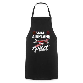 Pilot of a small aircraft Jet light aircraft - Cooking Apron - black - Front - AI Model Male 185 dark (185cm)