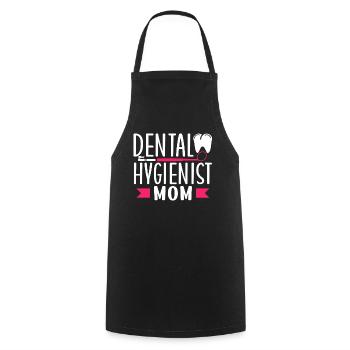 Hygiéniste dentaire Maman Dentiste Hygiéniste dentaire - Tablier de cuisine - noir - Devant - AI Model Male 185 dark (185cm)