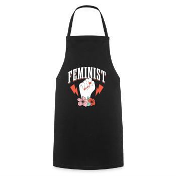 Féministe Droits des femmes Féminisme Féministe - Tablier de cuisine - noir - Devant - AI Model Male 185 dark (185cm)