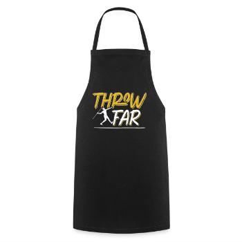 Throw Wide Javelin Throw Javelin Thrower Javelin Throw - Cooking Apron - black - Front - AI Model Male 185 dark (185cm)