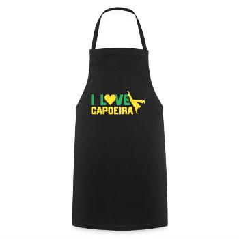 Capoeira Gift Brazil Martial Arts Capoeira - Cooking Apron - black - Front - AI Model Male 185 dark (185cm)