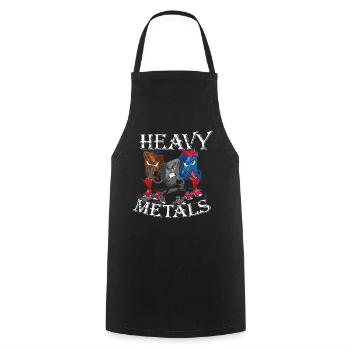 Chemical Element Heavy Rock Hand Metal Musik Liebhaber - Kochschürze - Schwarz - Vorne - AI Model Male 185 dark (185cm)